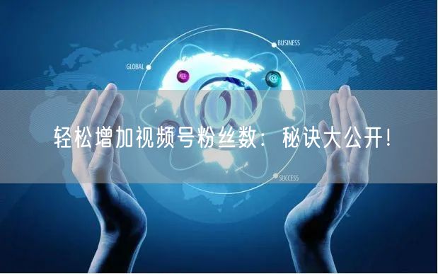 轻松增加视频号粉丝数：秘诀大公开！