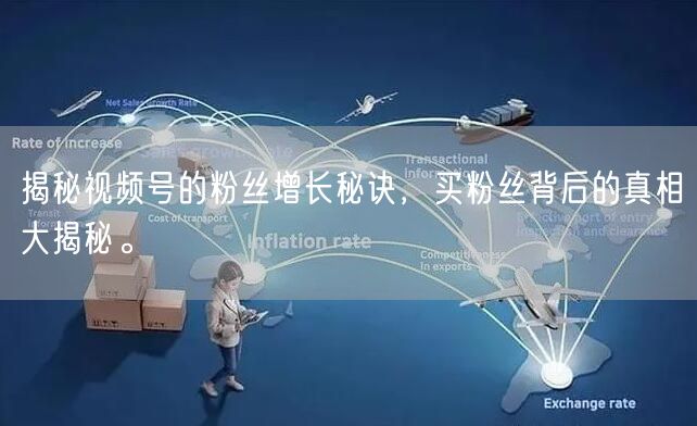 揭秘视频号的粉丝增长秘诀，买粉丝背后的真相大揭秘。