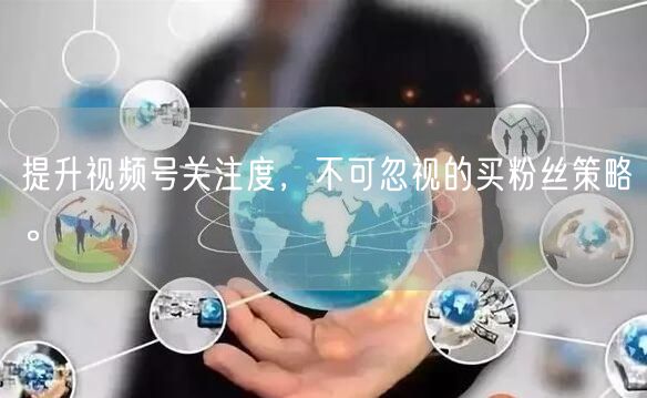 提升视频号关注度，不可忽视的买粉丝策略。