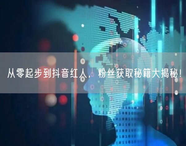 从零起步到抖音红人，粉丝获取秘籍大揭秘！