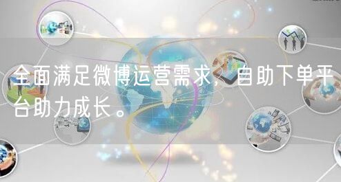 全面满足微博运营需求,自助下单平台助力成长。