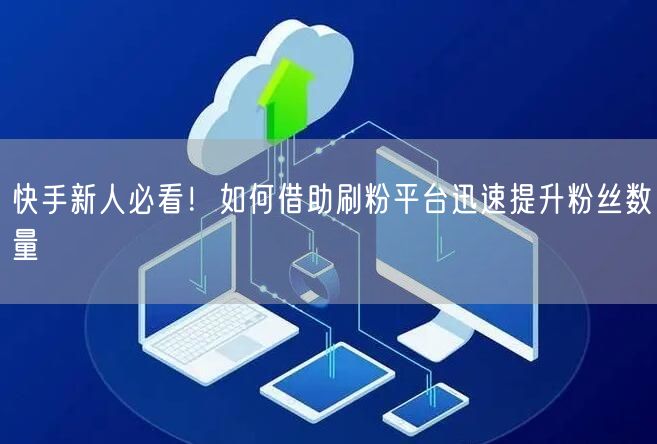 快手新人必看！如何借助刷粉平台迅速提升粉丝数量