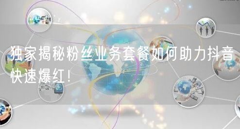 独家揭秘粉丝业务套餐如何助力抖音快速爆红！