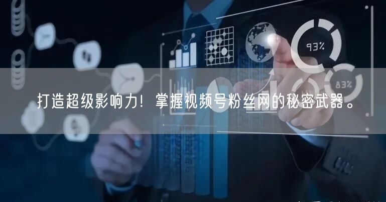 打造超级影响力!掌握视频号粉丝网的秘密武器。