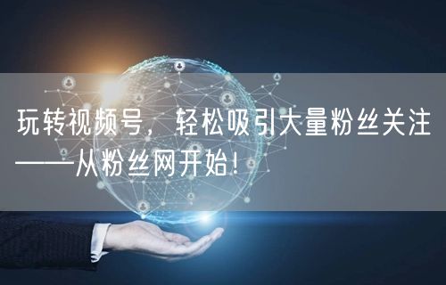 玩转视频号,轻松吸引大量粉丝关注——从粉丝网开始!