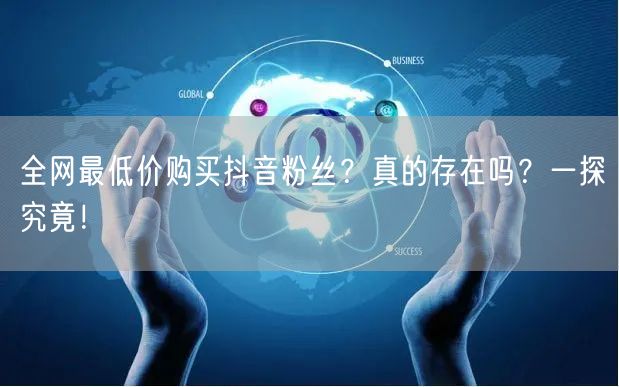 全网最低价购买抖音粉丝?真的存在吗?一探究竟!